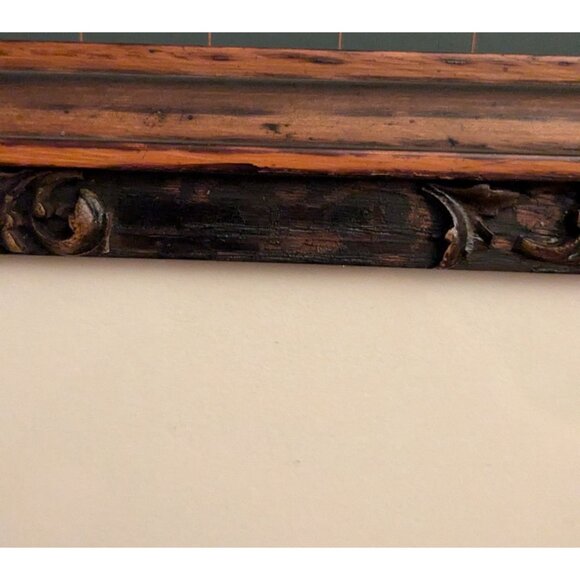 Antique J.G. Tyler Pastel Babbling Brook Artwork With Ornate Wood Frame - Picture 12 of 12